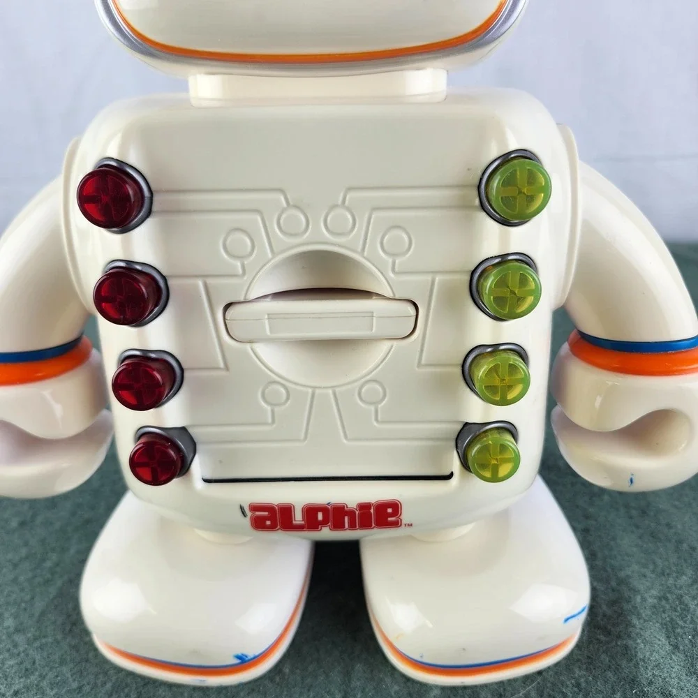 Vintage Playskool Alphie Interactive Learning Talking Robot Lights & Sound WORKS